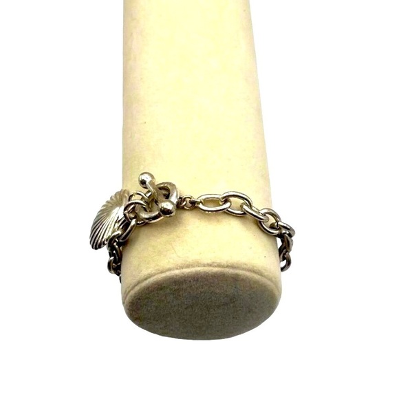 Silver Tone Necklace & Bracelet Set With Shell Charm - Picture 7 of 7